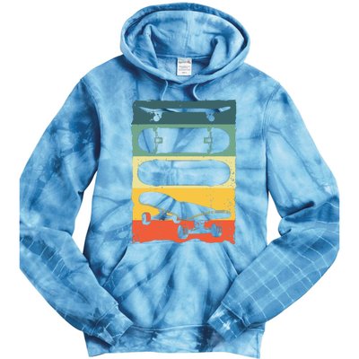 Cool Skateboard Art For Women Skateboarding Skateboarder Tie Dye Hoodie