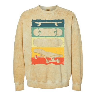 Cool Skateboard Art For Women Skateboarding Skateboarder Colorblast Crewneck Sweatshirt