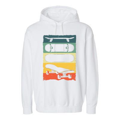 Cool Skateboard Art For Women Skateboarding Skateboarder Garment-Dyed Fleece Hoodie