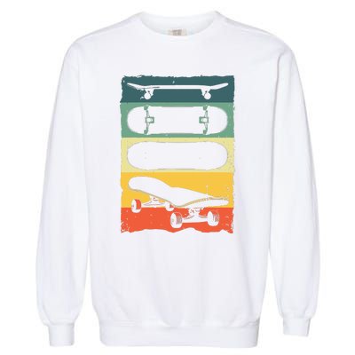 Cool Skateboard Art For Women Skateboarding Skateboarder Garment-Dyed Sweatshirt