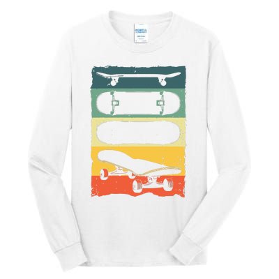 Cool Skateboard Art For Women Skateboarding Skateboarder Tall Long Sleeve T-Shirt