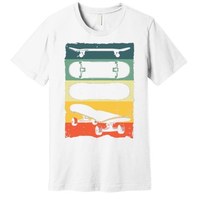 Cool Skateboard Art For Women Skateboarding Skateboarder Premium T-Shirt