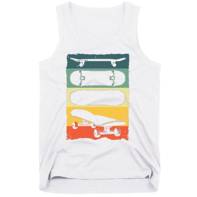 Cool Skateboard Art For Women Skateboarding Skateboarder Tank Top