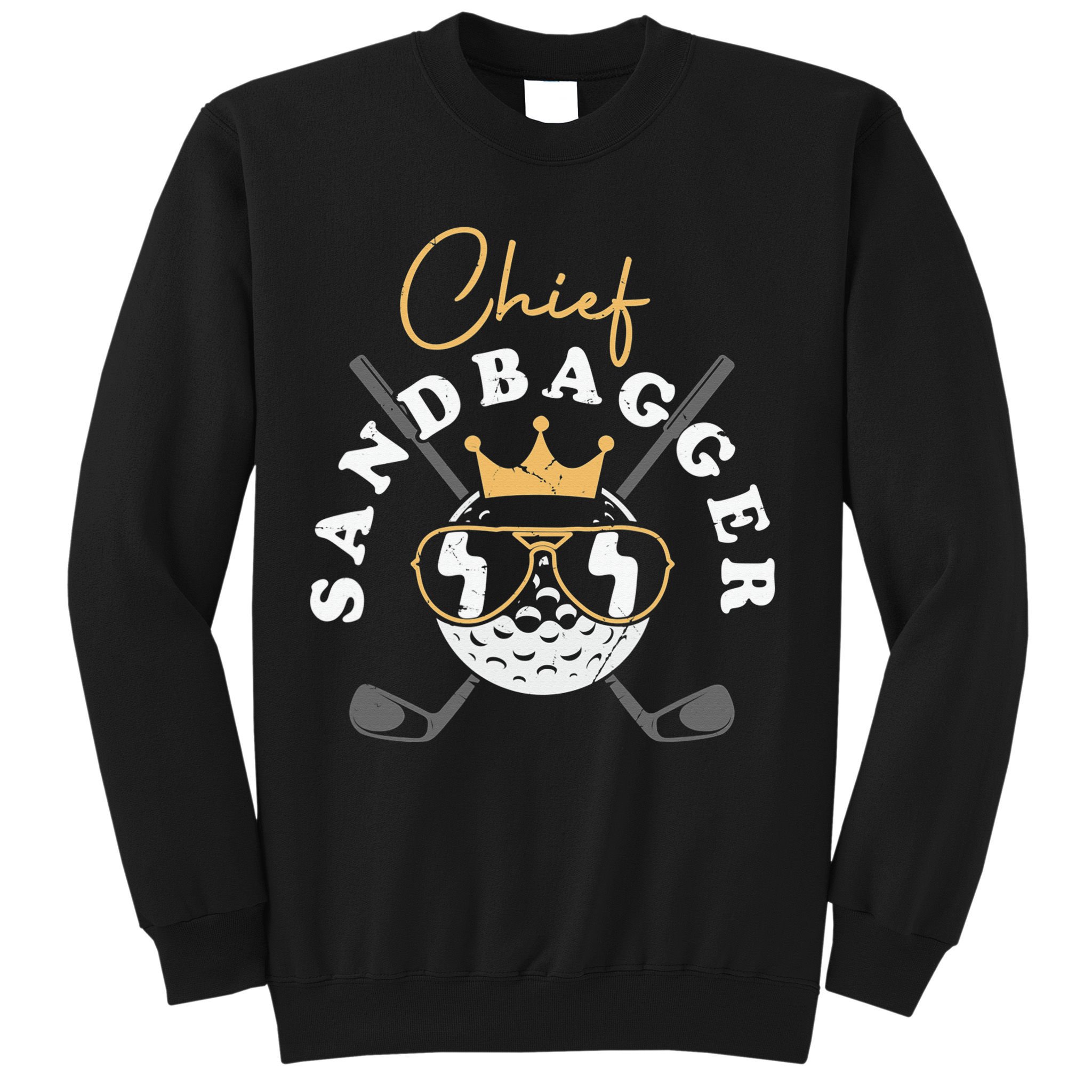 Chief Sandbagger Artwork For A Golf Club Sweatshirt