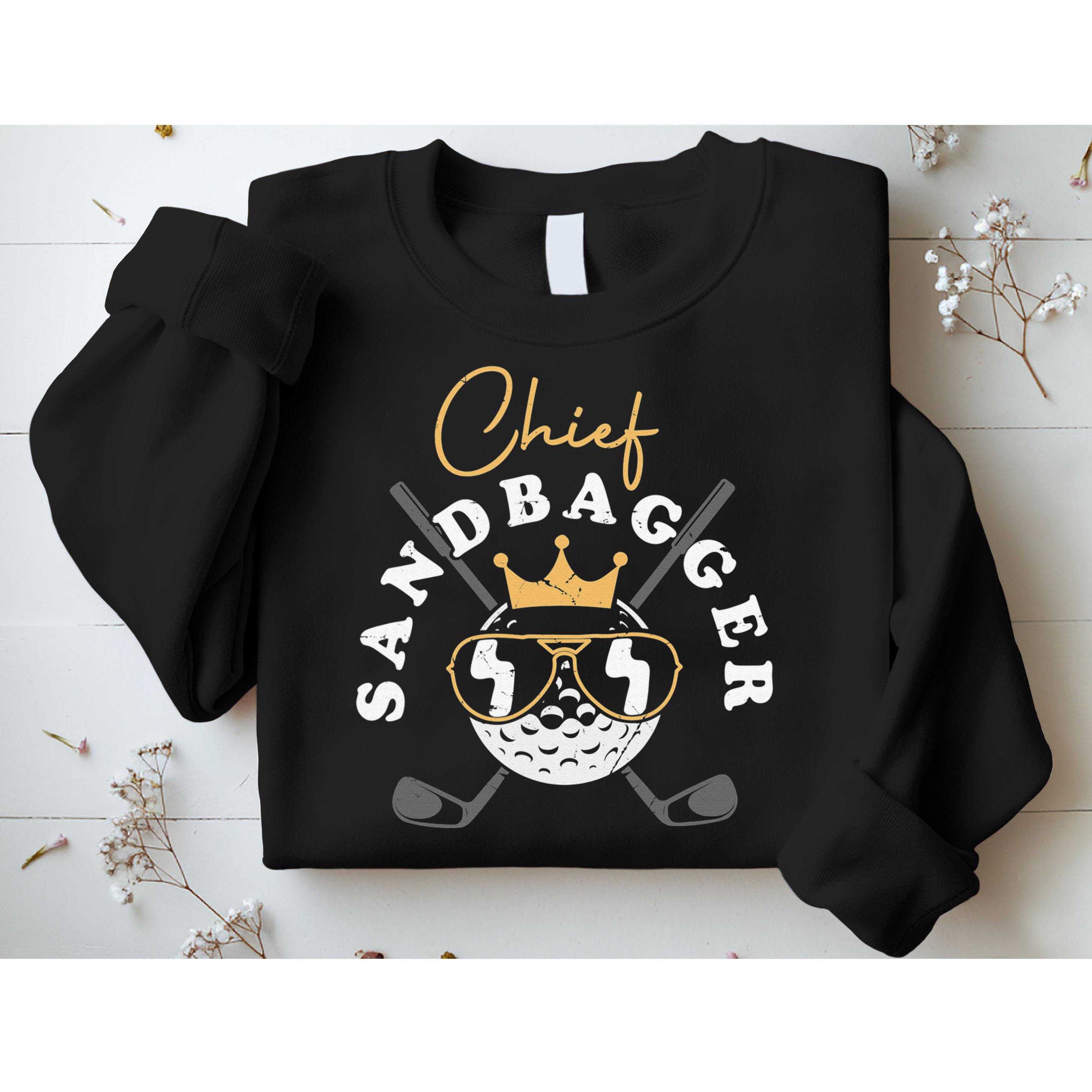 Chief Sandbagger Artwork For A Golf Club Sweatshirt