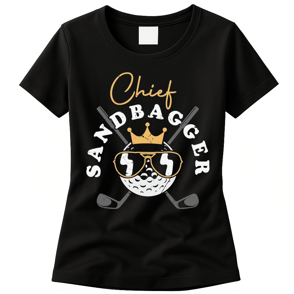 Chief Sandbagger Artwork For A Golf Club Womens T-Shirt