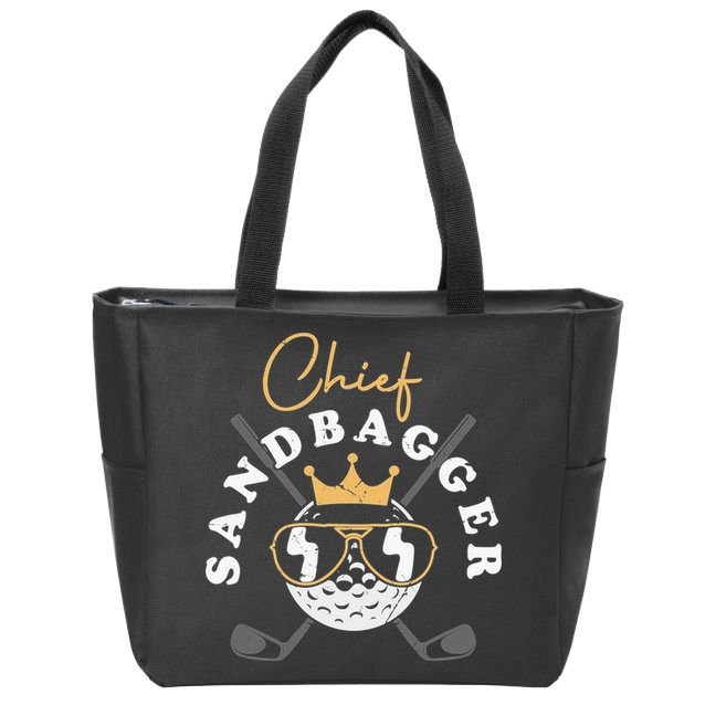 Chief Sandbagger Artwork For A Golf Club Zip Tote Bag