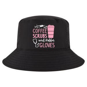 Coffee Scrubs And Rubber Gloves Medical Nurse Doctor Cool Comfort Performance Bucket Hat