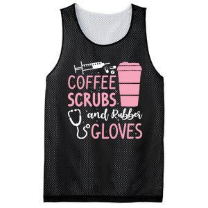 Coffee Scrubs And Rubber Gloves Medical Nurse Doctor Mesh Reversible Basketball Jersey Tank