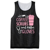 Coffee Scrubs And Rubber Gloves Medical Nurse Doctor Mesh Reversible Basketball Jersey Tank