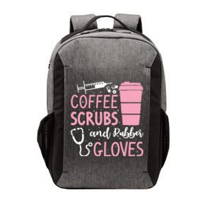 Coffee Scrubs And Rubber Gloves Medical Nurse Doctor Vector Backpack