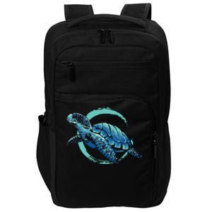 Cute Sea Animal Lover Ocean Pet Owner Gift Aquarium Turtle Impact Tech Backpack