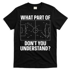 Cool Soccer Art For Football Sport Soccer Coach T-Shirt