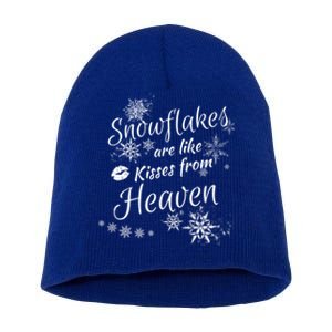 Christmas Snowflakes Are Like From Heaven Christmas Gift Short Acrylic Beanie