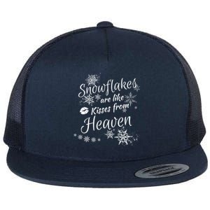 Christmas Snowflakes Are Like From Heaven Christmas Gift Flat Bill Trucker Hat