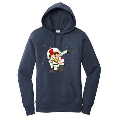 Cool Space Astronaut In Space Anime Cartoon Graphic Gift Women's Pullover Hoodie