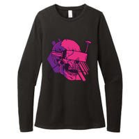 Cyberpunk Skull - A Skull With FPV Goggles Womens CVC Long Sleeve Shirt