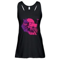 Cyberpunk Skull - A Skull With FPV Goggles Ladies Essential Flowy Tank