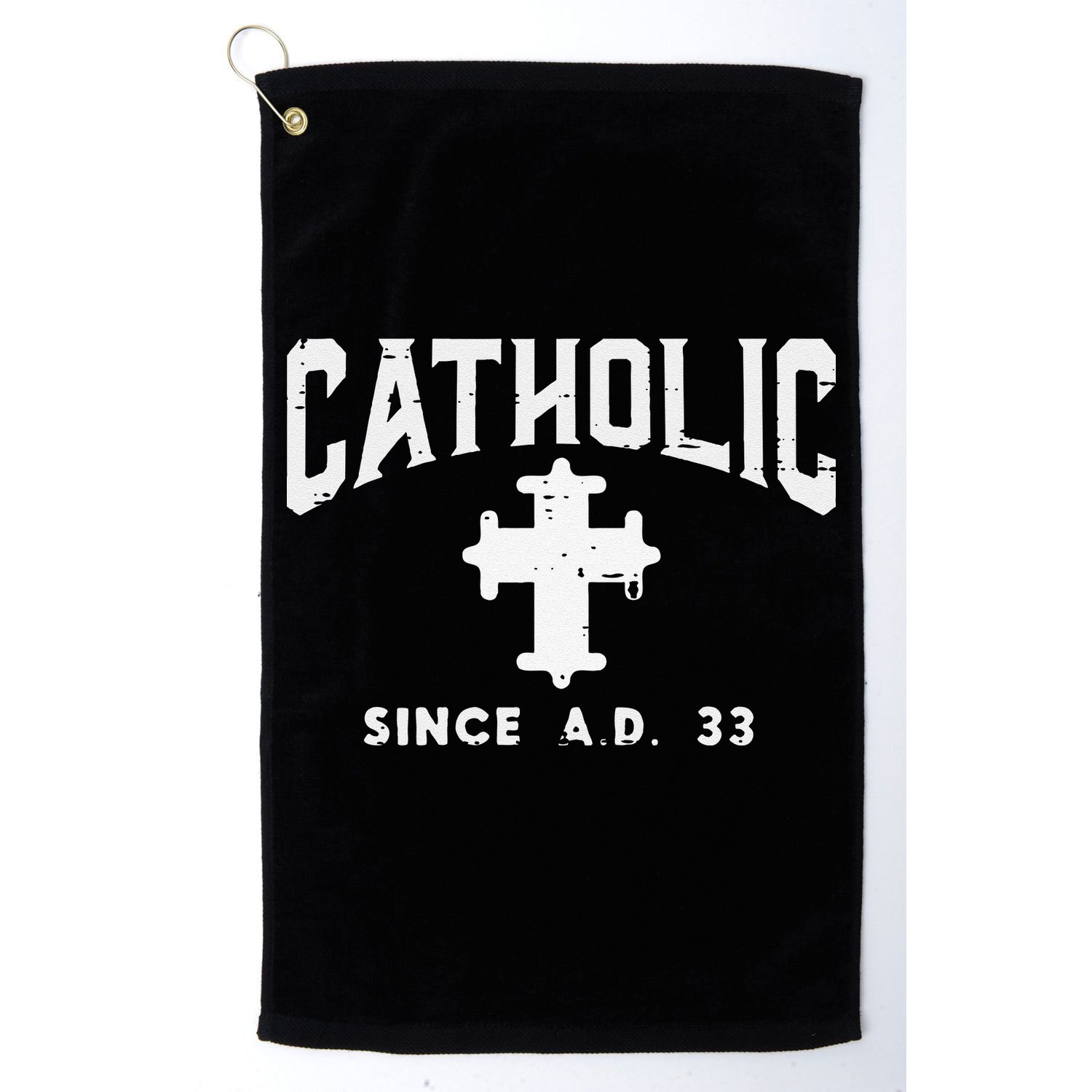Catholic Since AD 33 God Jesus Christian Golf Towel