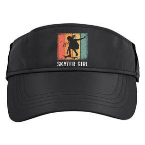 Cool Skater Art Women Skateboarding Skateboard Skating Adult Drive Performance Visor