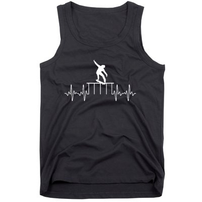 Cool Skateboarder Art For Women Skateboard Skateboarding Tank Top