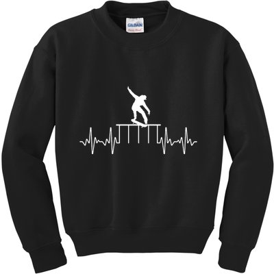 Cool Skateboarder Art For Women Skateboard Skateboarding Kids Sweatshirt