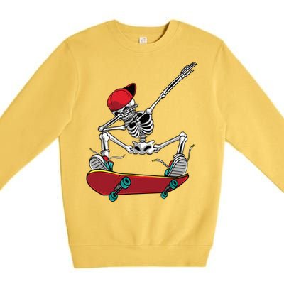 Cool Skateboarding Art For Women Skateboard Skateboarder Premium Crewneck Sweatshirt