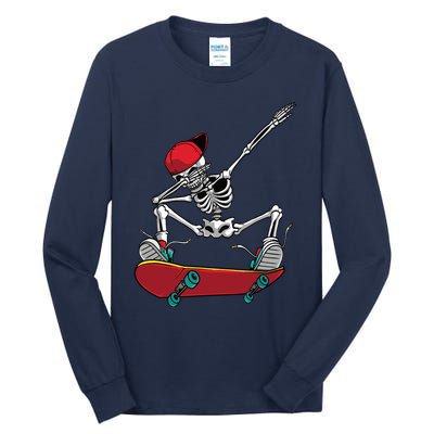 Cool Skateboarding Art For Women Skateboard Skateboarder Tall Long Sleeve T-Shirt