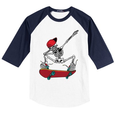 Cool Skateboarding Art For Women Skateboard Skateboarder Baseball Sleeve Shirt