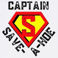 Captain Save A Hoe Rusty Vintage Funny Retro Flat Bill Trucker Hat