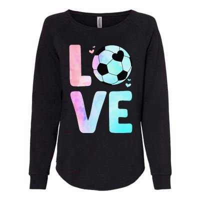 Cool Soccer Art Themed Soccer Player Womens California Wash Sweatshirt