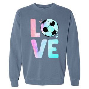 Cool Soccer Art Themed Soccer Player Garment-Dyed Sweatshirt