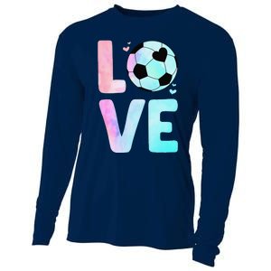 Cool Soccer Art Themed Soccer Player Cooling Performance Long Sleeve Crew