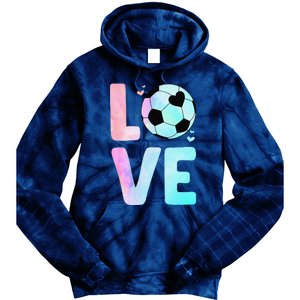 Cool Soccer Art Themed Soccer Player Tie Dye Hoodie