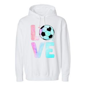 Cool Soccer Art Themed Soccer Player Garment-Dyed Fleece Hoodie