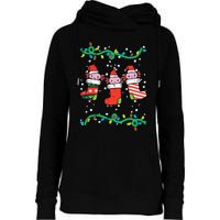 Christmas Stockings Axolotls Cute Xmas Girl Womens Funnel Neck Pullover Hood