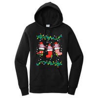 Christmas Stockings Axolotls Cute Xmas Girl Women's Pullover Hoodie