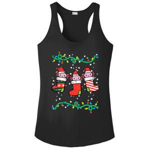 Christmas Stockings Axolotls Cute Xmas Girl Ladies PosiCharge Competitor Racerback Tank