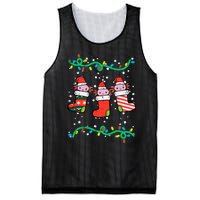 Christmas Stockings Axolotls Cute Xmas Girl Mesh Reversible Basketball Jersey Tank