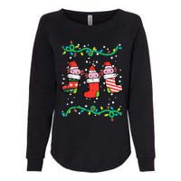 Christmas Stockings Axolotls Cute Xmas Girl Womens California Wash Sweatshirt