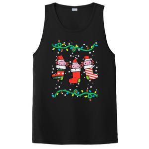 Christmas Stockings Axolotls Cute Xmas Girl PosiCharge Competitor Tank