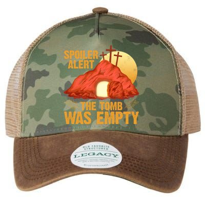 Christian Spoiler Alert Tomb Was Empty Easter Gift Legacy Tie Dye Trucker Hat