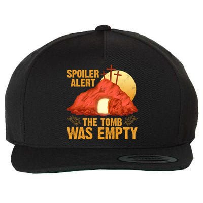 Christian Spoiler Alert Tomb Was Empty Easter Gift Wool Snapback Cap