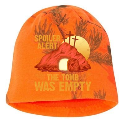 Christian Spoiler Alert Tomb Was Empty Easter Gift Kati - Camo Knit Beanie