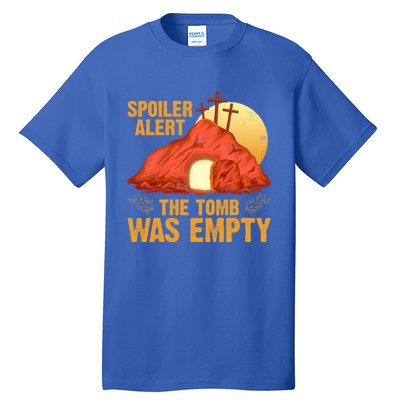 Christian Spoiler Alert Tomb Was Empty Easter Gift Tall T-Shirt