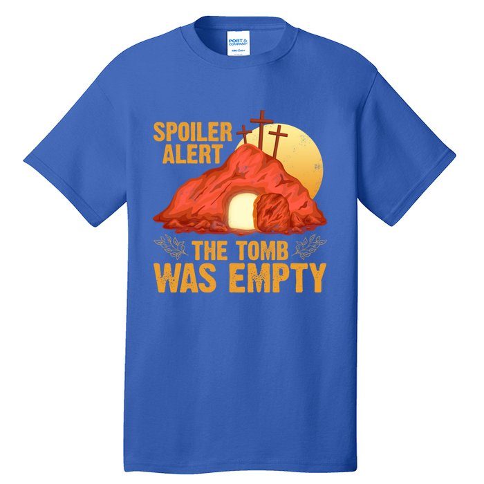 Christian Spoiler Alert Tomb Was Empty Easter Gift Tall T-Shirt