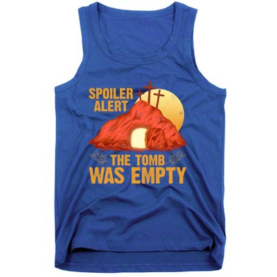 Christian Spoiler Alert Tomb Was Empty Easter Gift Tank Top