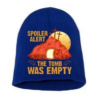 Christian Spoiler Alert Tomb Was Empty Easter Gift Short Acrylic Beanie