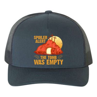 Christian Spoiler Alert Tomb Was Empty Easter Gift Yupoong Adult 5-Panel Trucker Hat