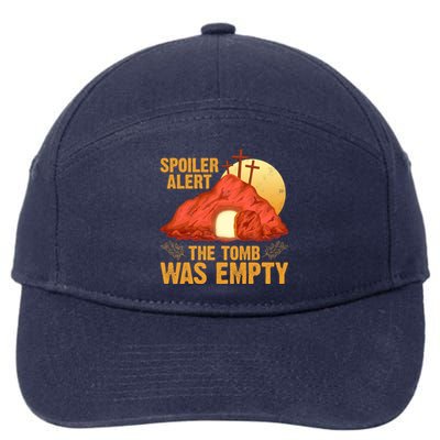 Christian Spoiler Alert Tomb Was Empty Easter Gift 7-Panel Snapback Hat